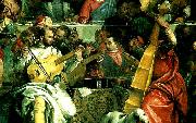 Paolo  Veronese a group of musicians Spain oil painting artist